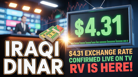 Iraqi Dinar 💥 $4.31 Exchange Rate Confirmed LIVE on TV – RV Is Here! 💥 Today's IQD News!