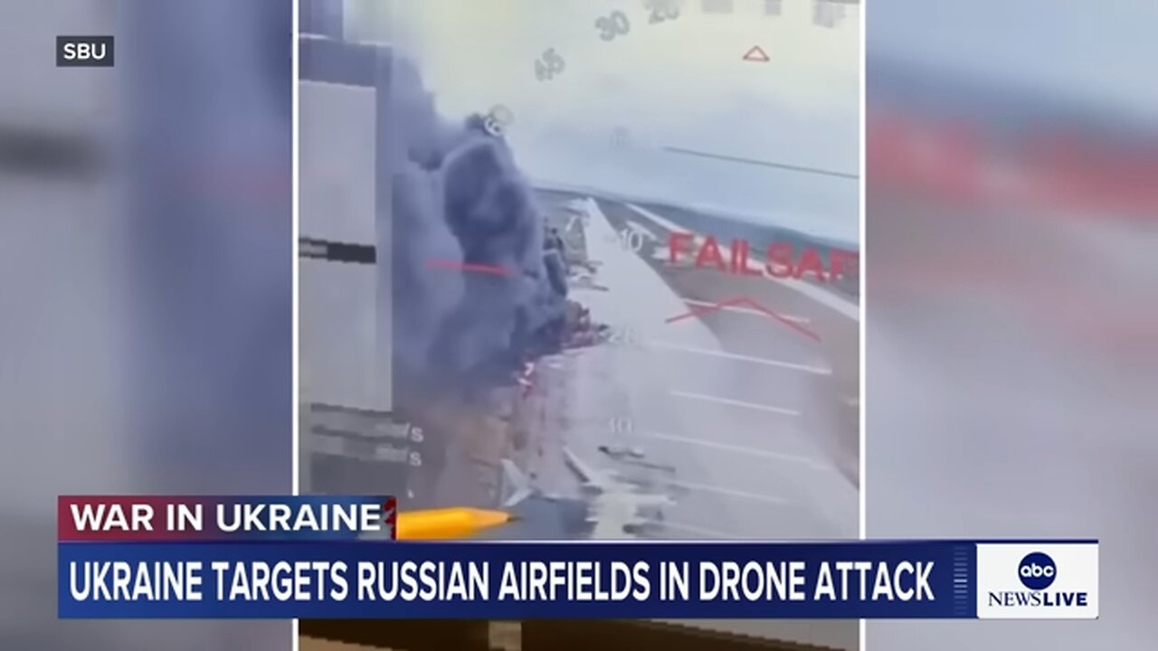 Ukraine targets Russian airfields in drone attack