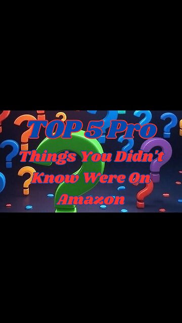 TOP 5 Pro Things You Didn't Know Were On Amazon!