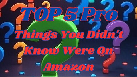 TOP 5 Pro Things You Didn't Know Were On Amazon!