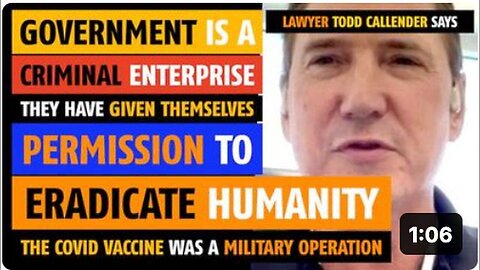 "Lawyer Todd Callender Claims Government as Criminal Enterprise"