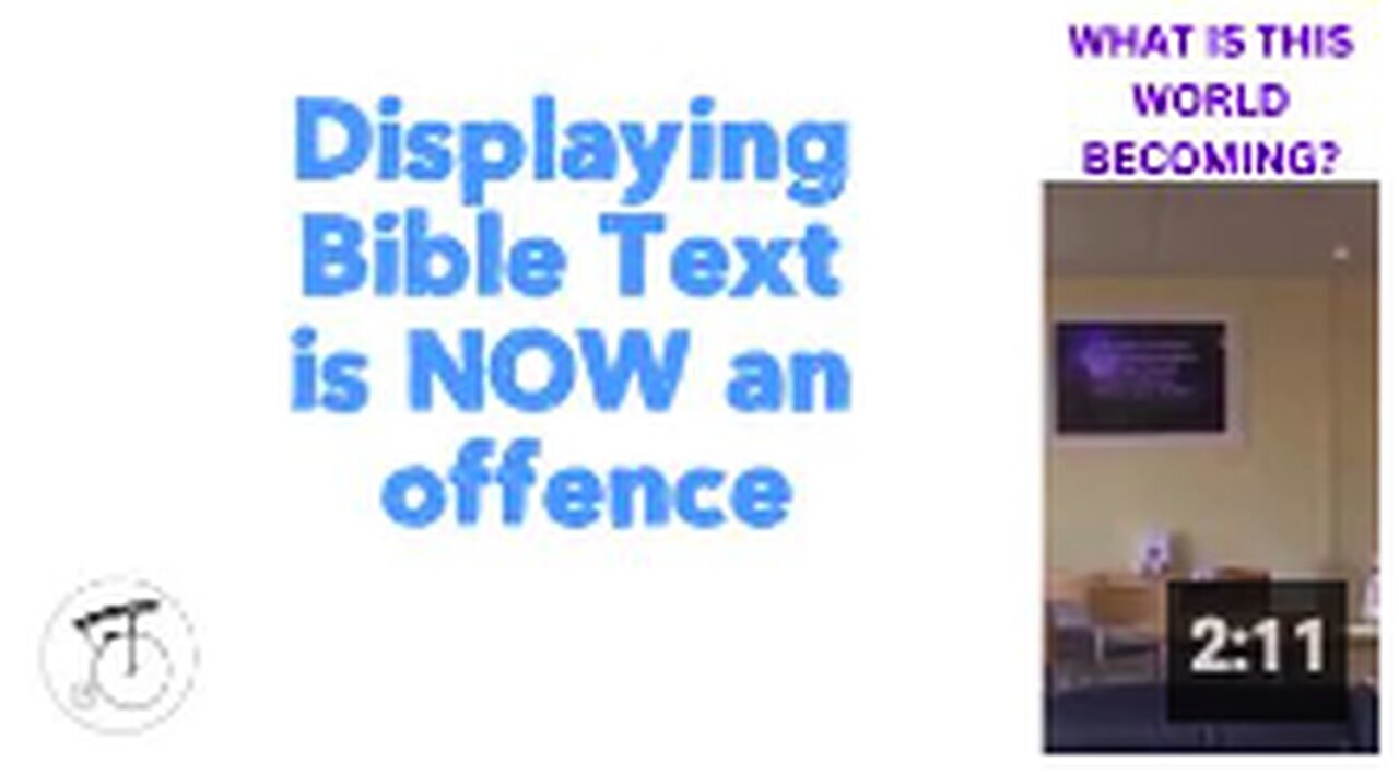 "Bible Text Display Now Considered an Offence"