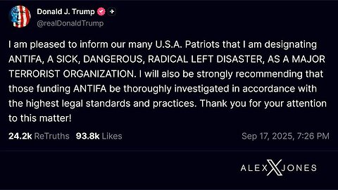 BREAKING: Trump About To Declare ANTIFA & Other Soros Attack Arms As “Terrorist Organizations!”