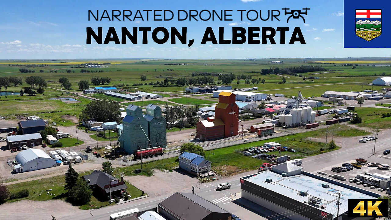 đŠī¸ Nanton, Alberta đ 4K Drone