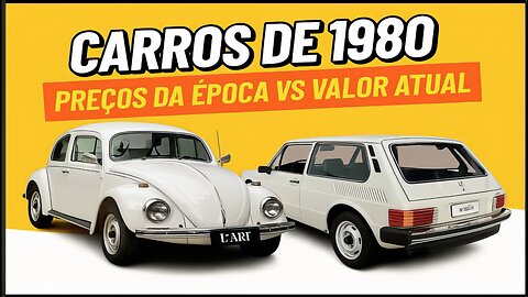 Carros de 1980: Preços da Época vs Valor Atual