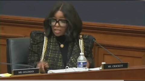 Rep Crockett Plays The Race Card: I Don't Feel Safe Because I'm A Black Woman