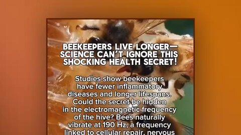 Beekeepers live longer?!?