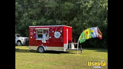 2024 - 7' x 12' Shaved Ice / Ice Cream/ Hotdog Concession Trailer for Sale in Alabama!