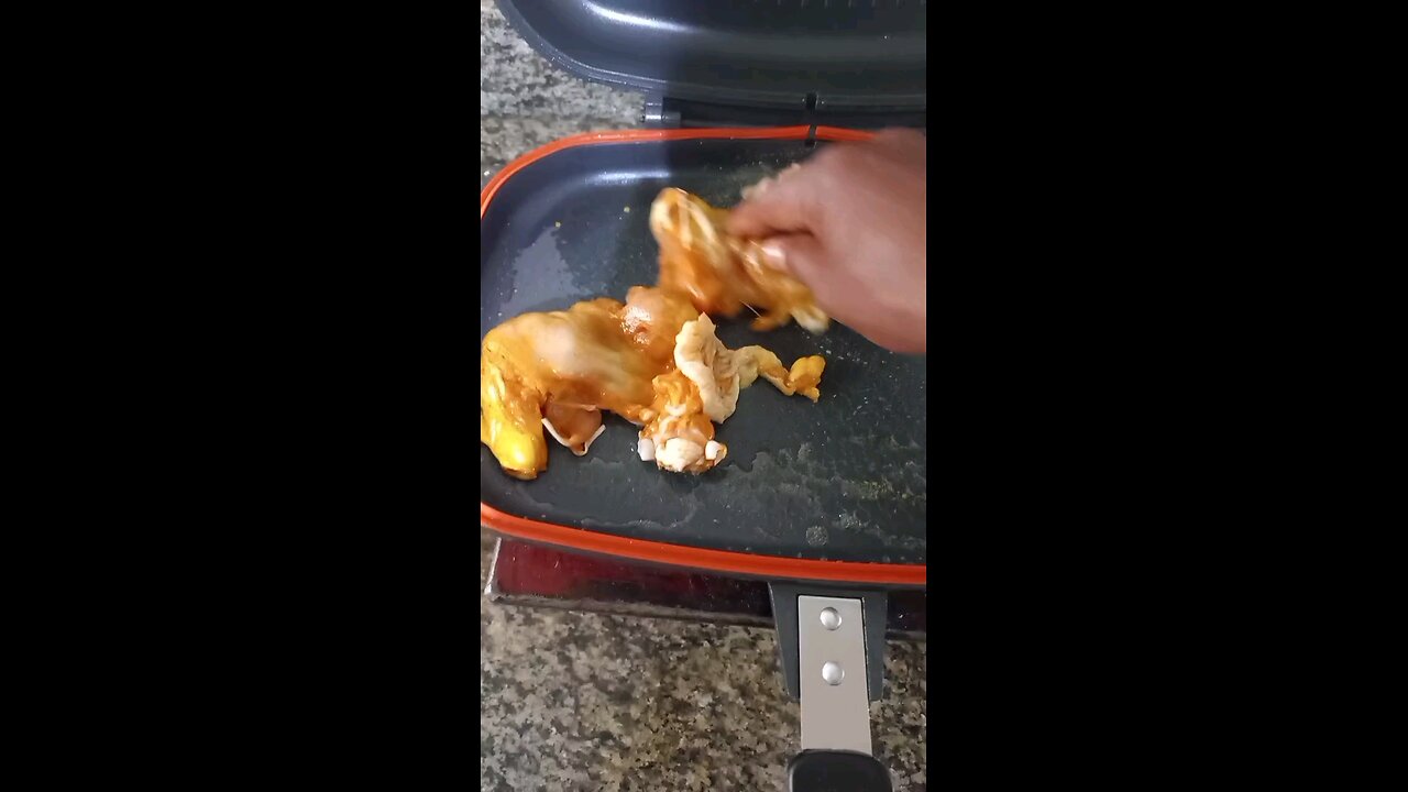Chiken grill with carrot Spinach garlic onions