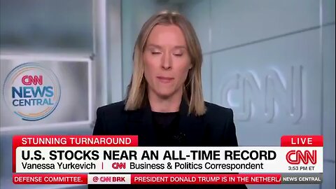 CNN is forced to report that the US stock market is nearing an all-time RECORD HIGH under Trump