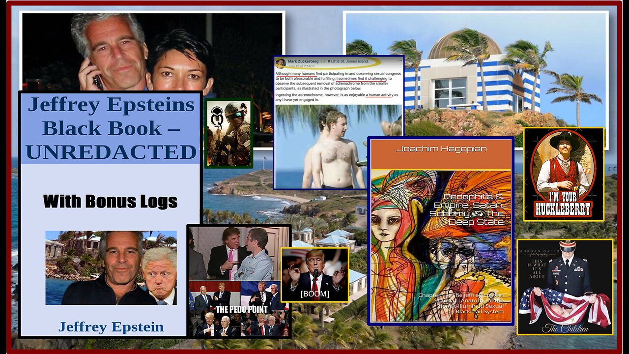 The Black Book and Flight Logs of Epstein ~ Unredacted