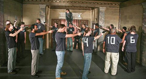16 Men Are Forced to Play Russian Roullete but Only the Survivor Will Win $2 Million