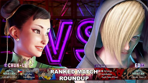 Kuya Kalbo SF6 Ranked Match Roundup. Chun Li Master Rank [Hori Fight Stick]