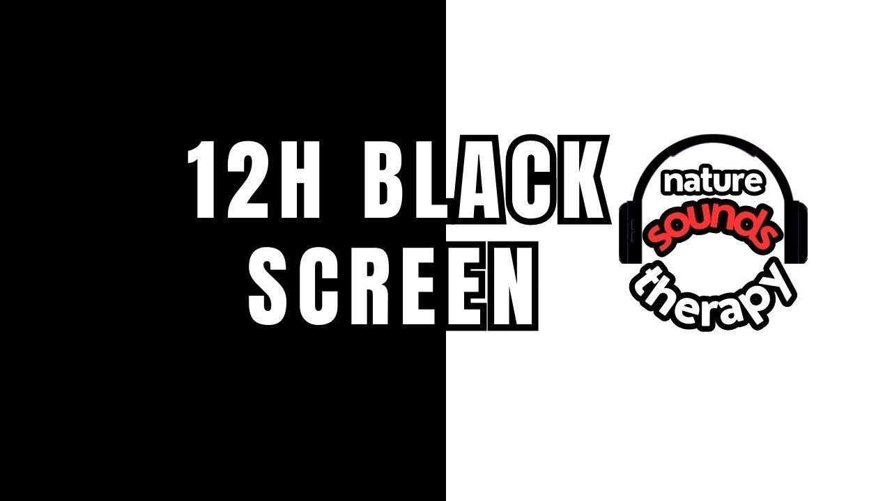 12 Hours of a Small Waterfall for Sleep (White Noise, Black Screen)