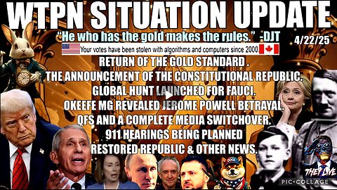 RETURN OF GOLD STANDARD, FAUCI, 911 HEARING, Pope/Hitler breeding program and more.