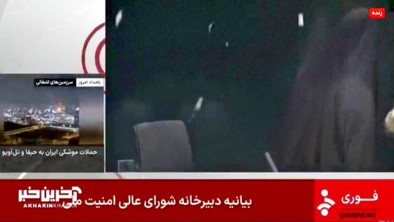 Debris Rains in Live Broadcast as Israel Hits Iranian State TV Studio
