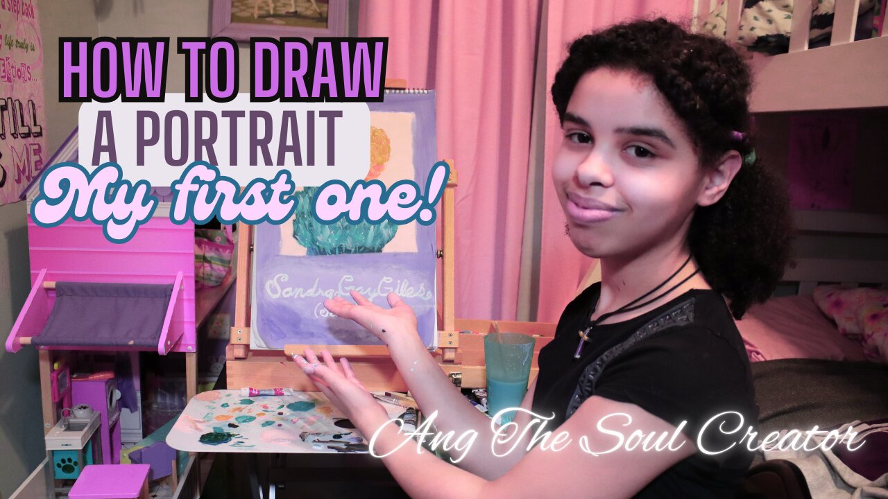 How To Draw Your First Portrait 🌹In Memory Of My Aunt Sandy
