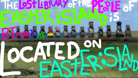 The Lost Library Of The People Of Easter Island Is Located Beneath This Moai Here... (X)