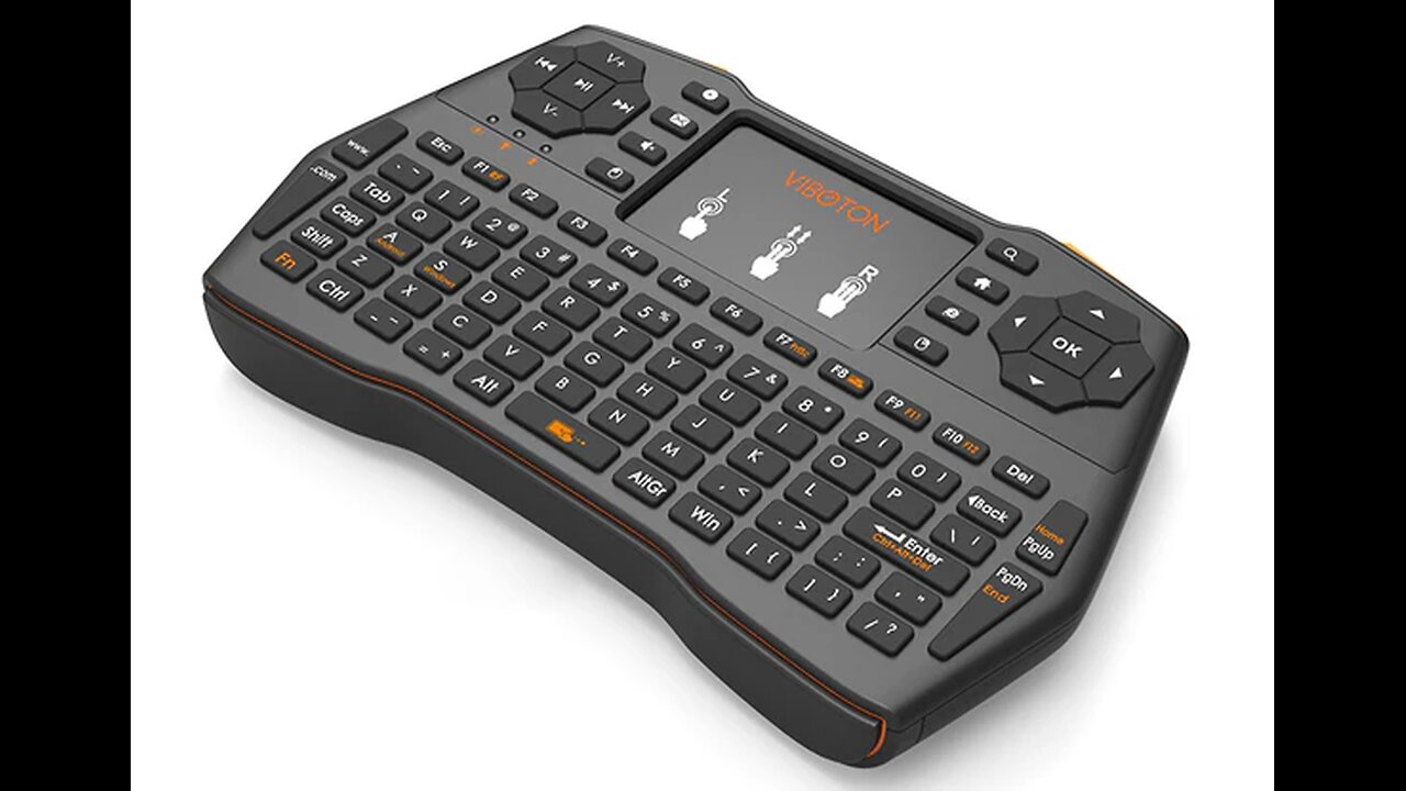 Upgraded Version Pocketable 2.4G Wireless Keyboard With Touchpad