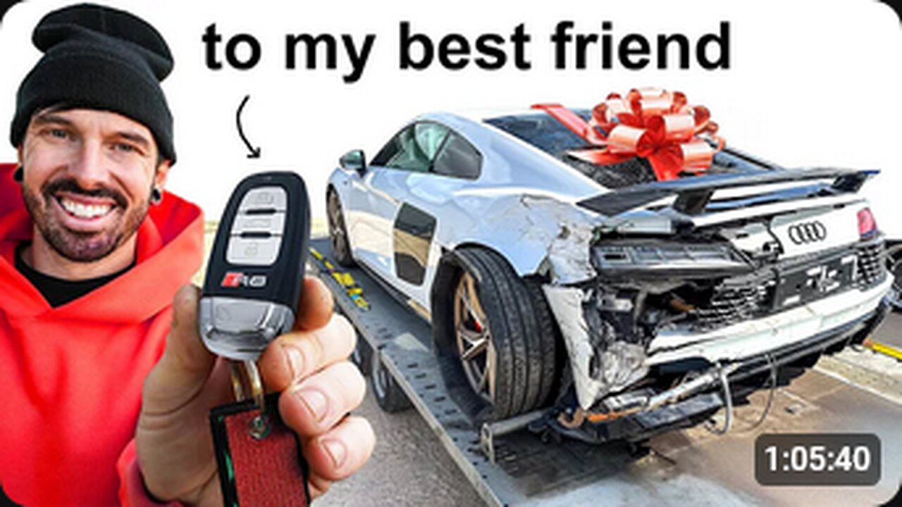 A WRECKED AUDI R8, rebuild.