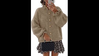MEROKEETY Women's Fall 2025 Chunky Cardigan Sweaters