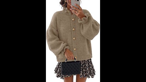 MEROKEETY Women's Fall 2025 Chunky Cardigan Sweaters