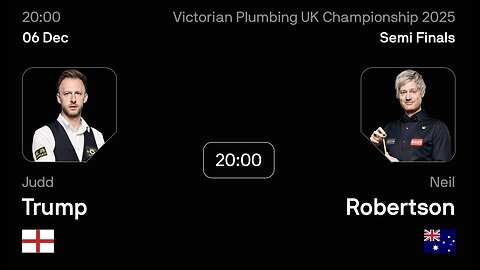 🔴 ถ่ายทอดสดสนุกเกอร์ 🏴󠁧󠁢󠁥󠁮󠁧󠁿 จัดด์ ทรัมป์ VS นีล โรเบิร์ตสัน 🇦🇺 ศึก ยูเค แชมเปี้ยนชิพ