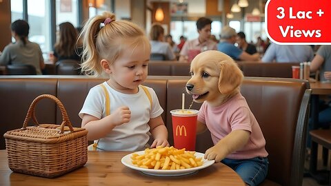 Adorable Baby Girl and Her Puppy’s Sweetest Day Out at McDonald's