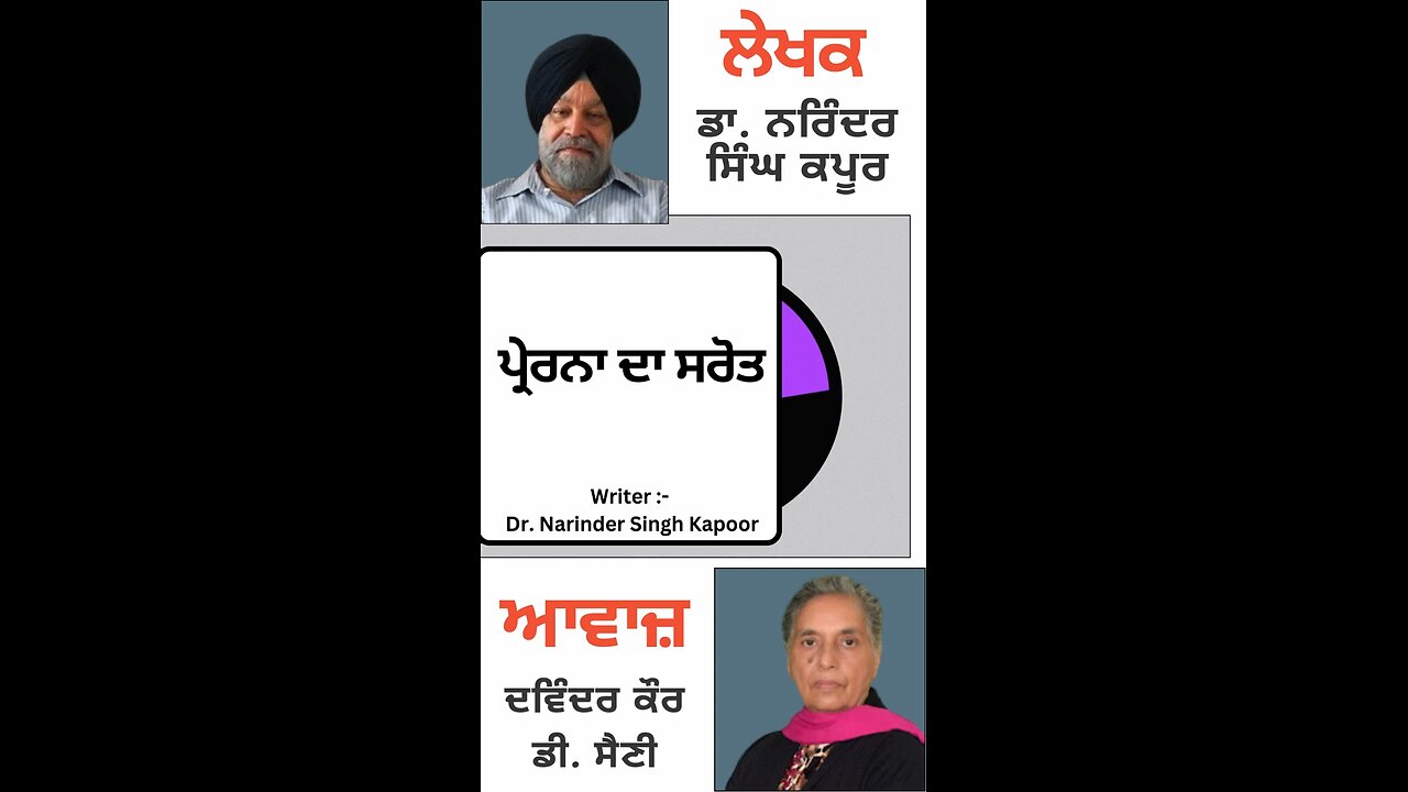 ਪ੍ਰੇਰਨਾ ਦਾ ਸਰੋਤ || By : ਡਾ. ਨਰਿੰਦਰ ਸਿੰਘ ਕਪੂਰ