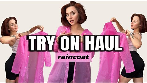 USA [4K] Raincoat Try On Haul | Yoga Clothes | ASMR Yoga Outfit Try On Haul 💕