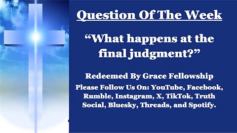 RBGF LIVE "Question Of The Week"