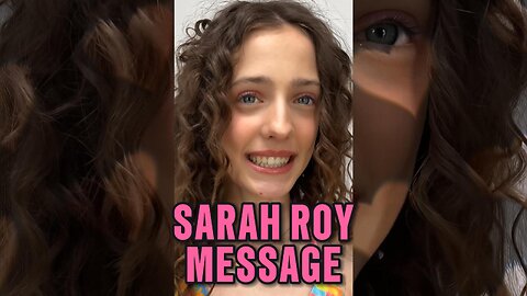 Beautiful Teen Girls Sarah Roy 🥰 Thank You Message 🍒 2K HD