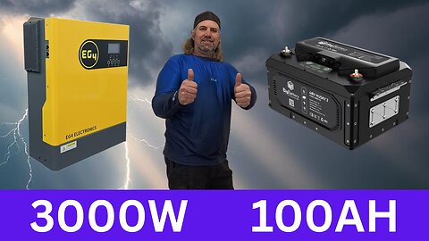 EG4 All-in-one Solar System 3000W with Big Battery Husky 2