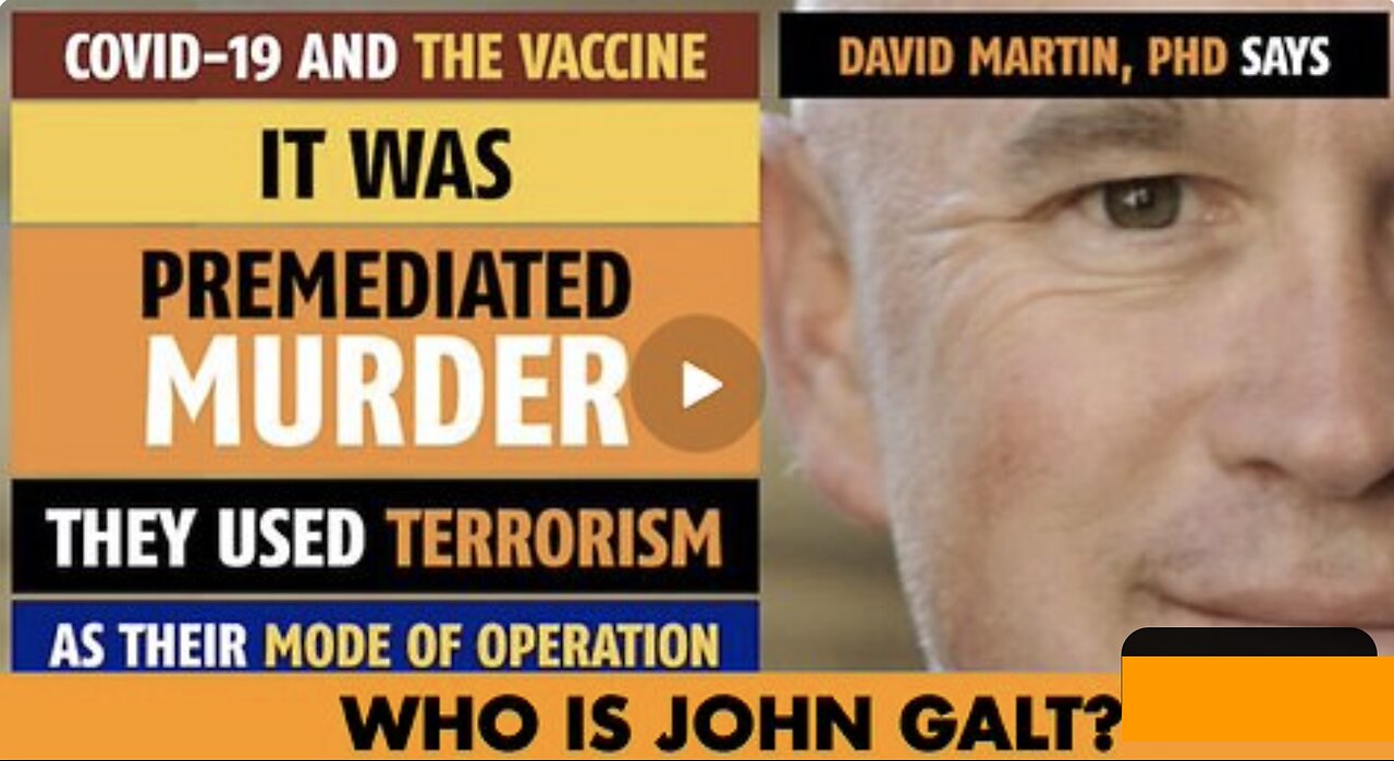 DR David Martin ON A CRUSADE TO EXPOSE THE GENOCIDE. WHO IS John Galt?