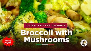Broccoli has never been prepared so deliciously! Broccoli with mushrooms in garlic sauce.
