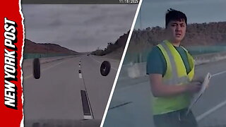 Illegal alien trucker with New York license arrested after cargo of tires dump onto Oklahoma highway