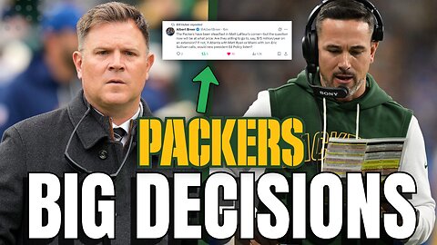 🚨 5 CRUCIAL Decisions the Packers MUST Make Immediately This Offseason