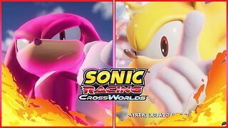 Super Knuckles vs LV10 Super Sonic in Mirror Corral Grand Prix- Sonic Racing Crossworlds [Fail]