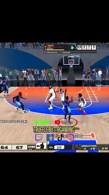 Game Tying 3pt To Force Overtime #clutch #mambamentality #2k25 #nba2k25 #2k #basketball