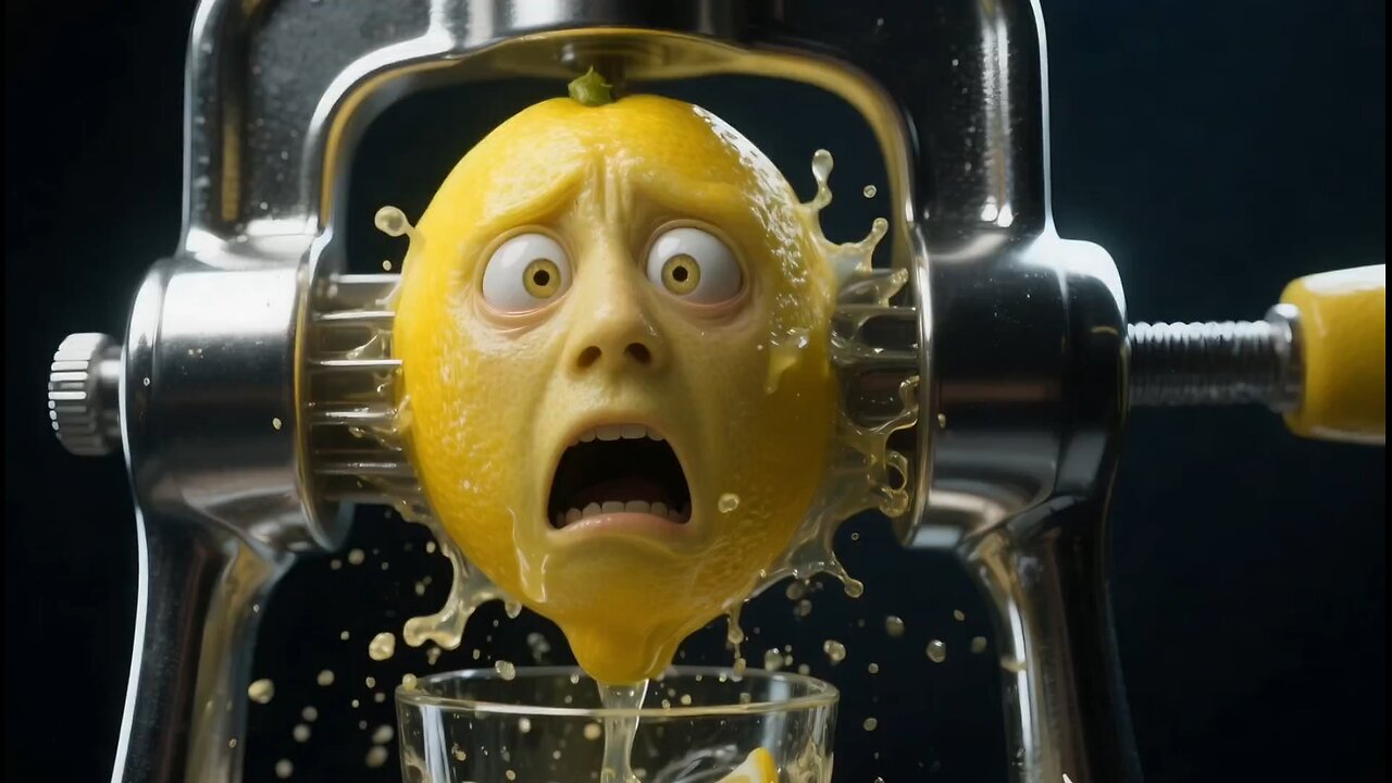 Squeezing juice from an unusual fruit
