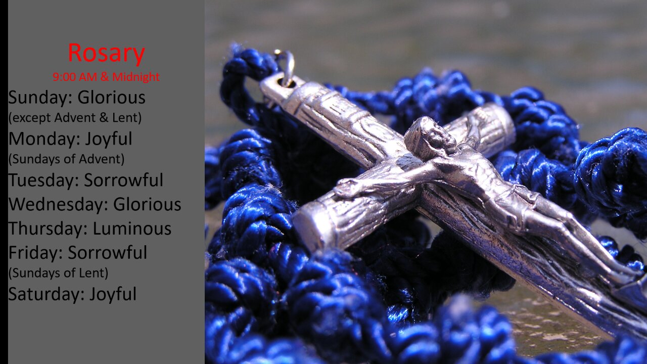 Rosary at Midnight - 11:30 pm (Eastern) Jan 20, 2026