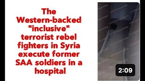 "Western-Backed 'Inclusive' Terrorist Rebel Fighters in Syria: Age 18+"