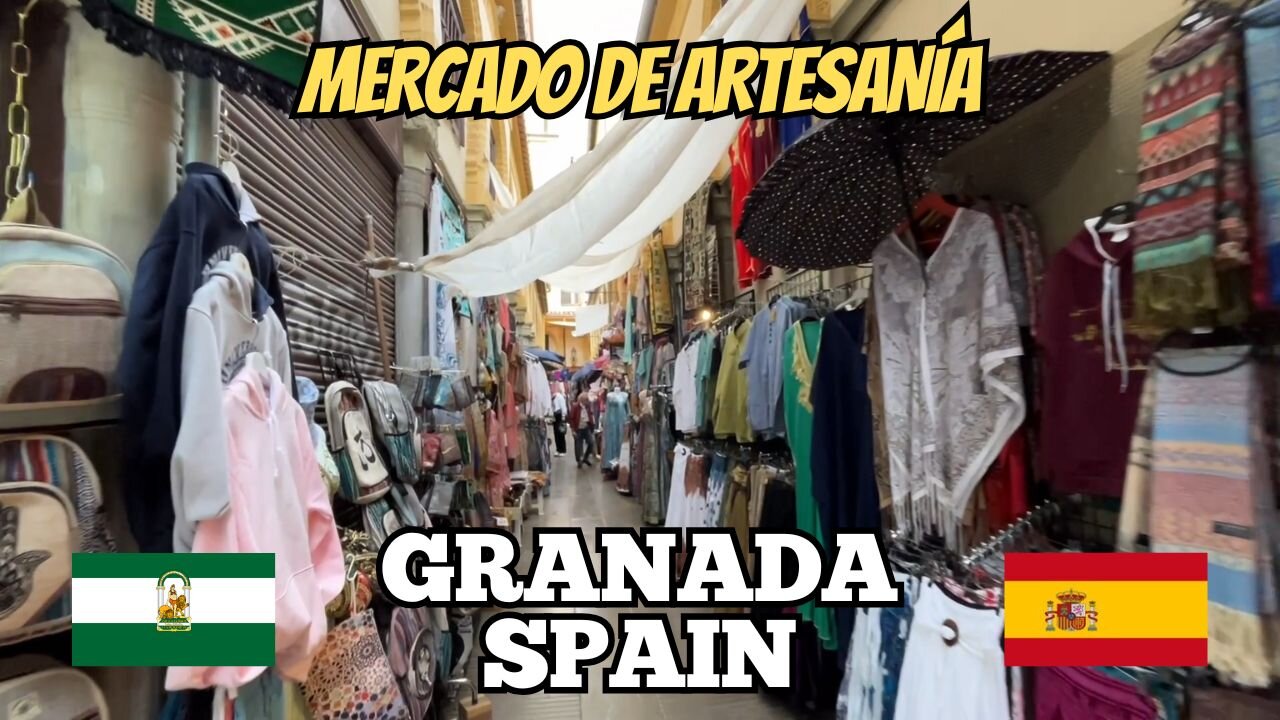 Exploring Granada Spain: City Walking Tour of Mercado de Artesanía