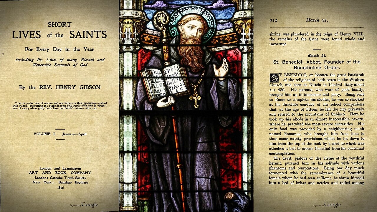 Saint Benedict {March 21} 📖🎧