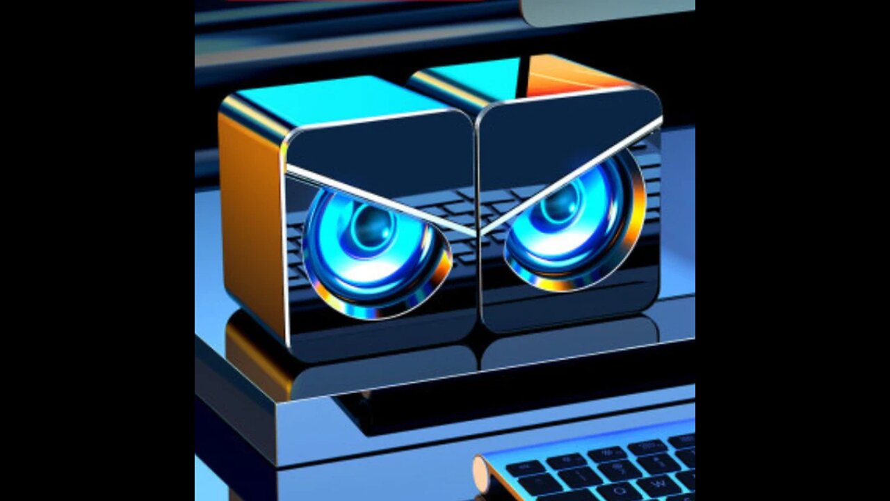 Mini Computer Stereo Speaker Set, with High-quality Sound, for Working, Gaming & Streaming