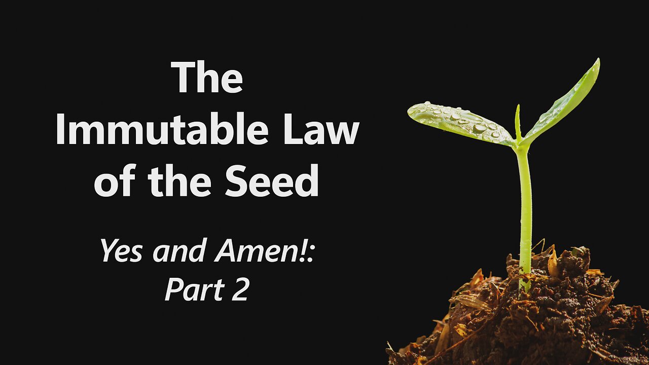 2025-03-30 - The Immutable Law of the Seed - 08 - Yes and Amen!: Part 2