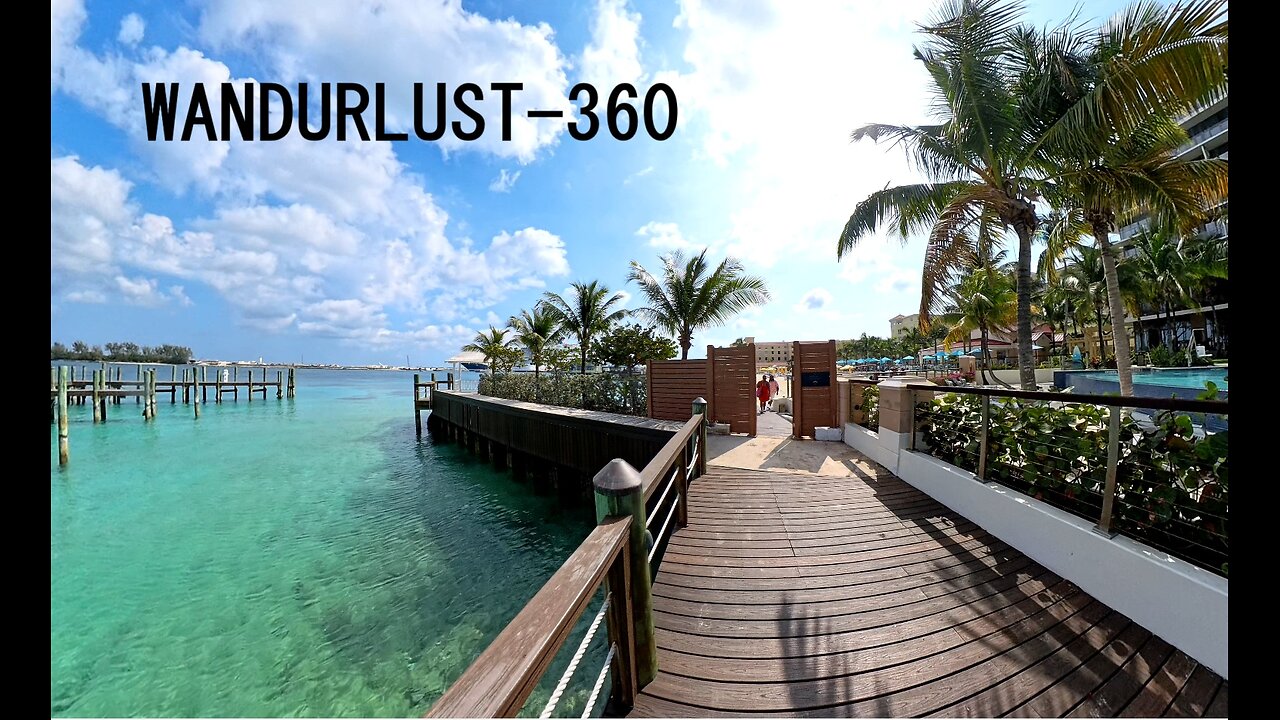 A Walk Down Junkanoo Beach. Nassau, Bahamas.