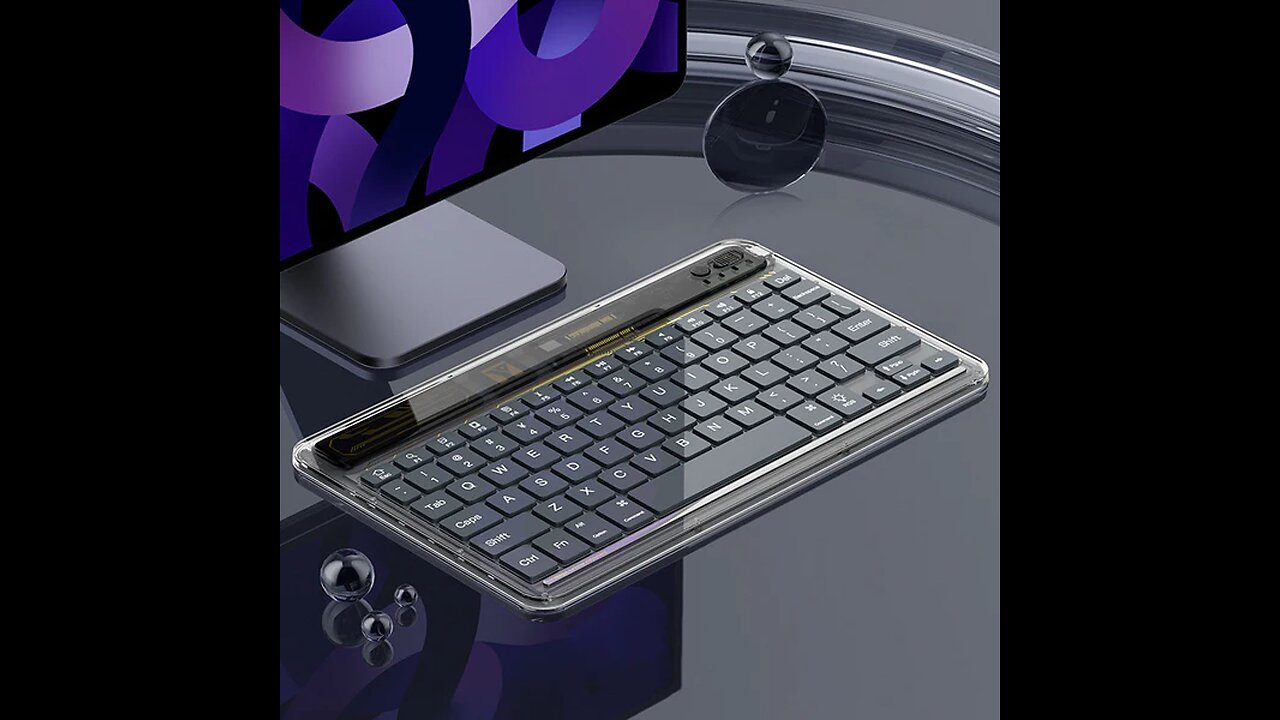 Transparent Wireless Bluetooth Keyboard