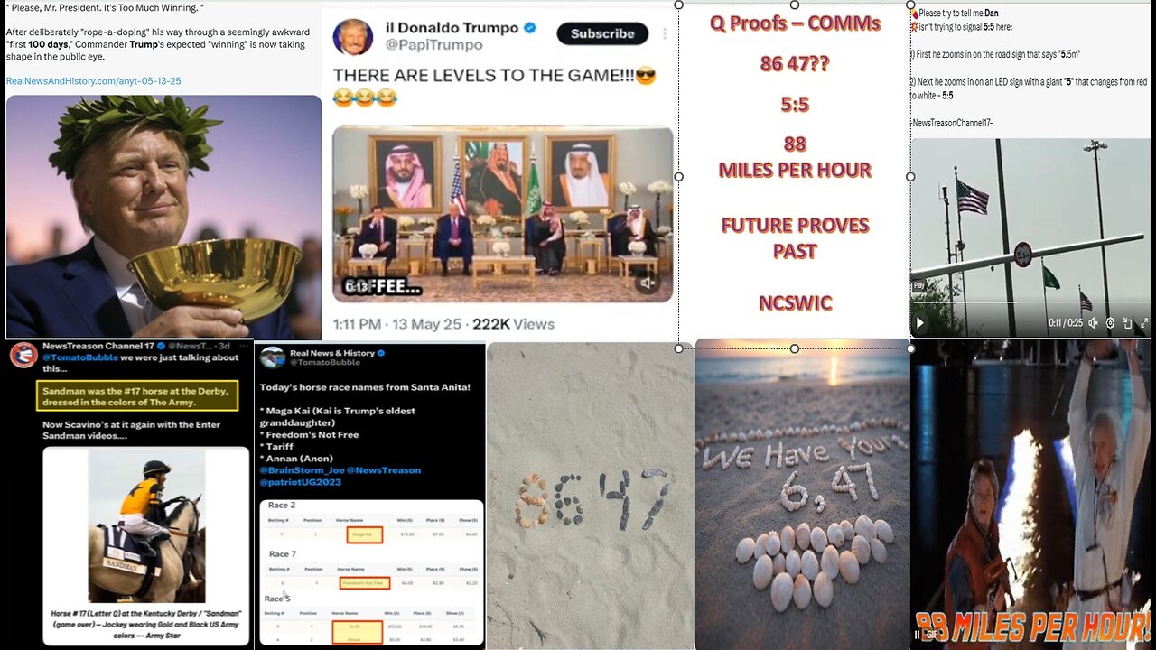 5/18/2025 Trump-Q Alliance Team COMMs, 86/47?? 5:5, 88 MPH, Are U Awake YET??? BQQM 🍿💥🍿🐸