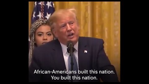 TRUMP-LYING TALMUDIC JEW- SAYS BLACKS BUILT THIS NATION ☠️